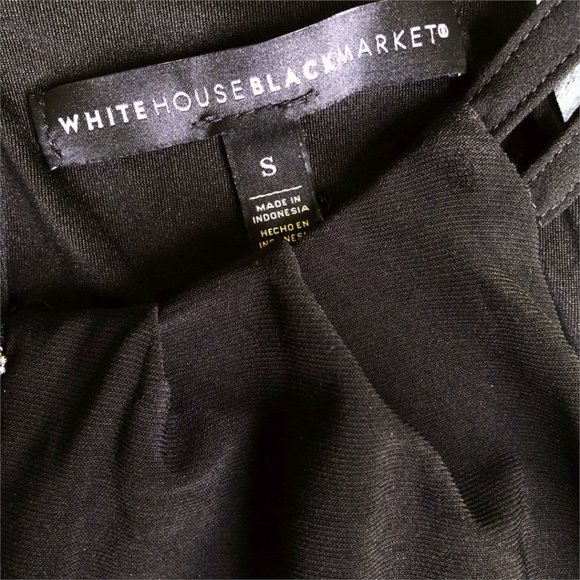 WHBM Black Beaded Sleeveless Tank Style Top - Picture 5 of 8